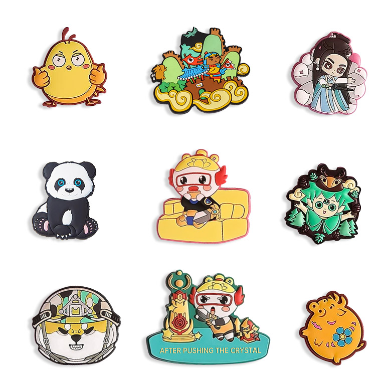 Украшение Изготовленный на заказ вариант логотипа Доступные магниты на холодильник из ПВХ