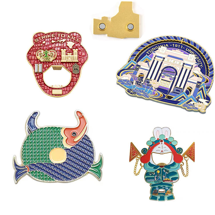 Блестящие металлические магниты на холодильник Рекламные магниты на холодильник