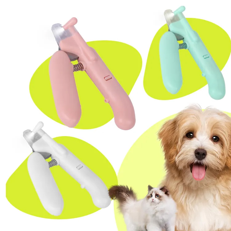 Pet Nail Clippers со светодиодными ножницами для когти для домашних животных
