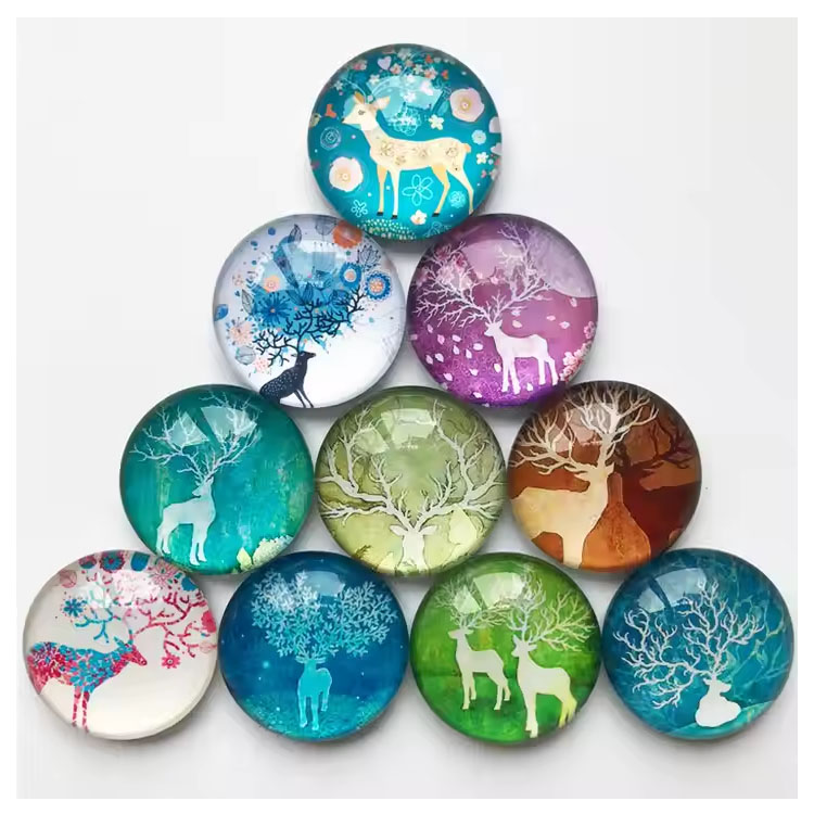 Резиновая наклейка Фея Олень Арт Рекламный подарок Магнит на холодильник