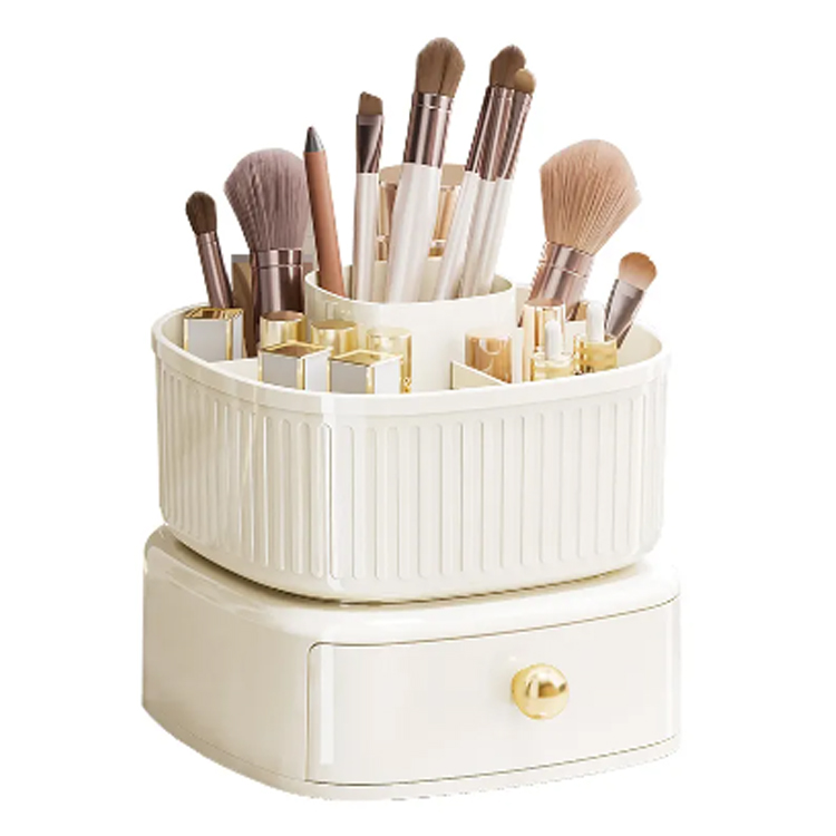 Квадратный ящик Llipstick Makeup щетка вращающаяся ящик для хранения